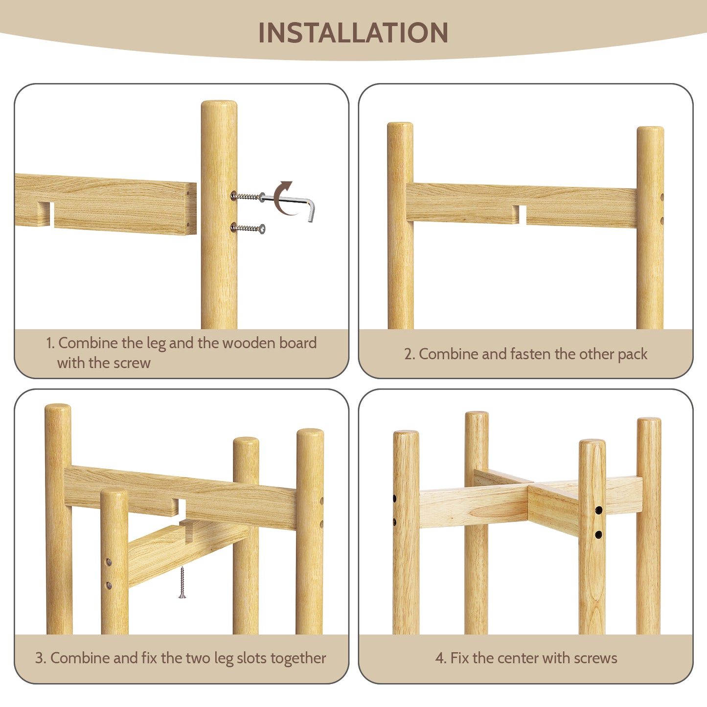 Keenray Wooden Adjustable Stand for Towel Warmers